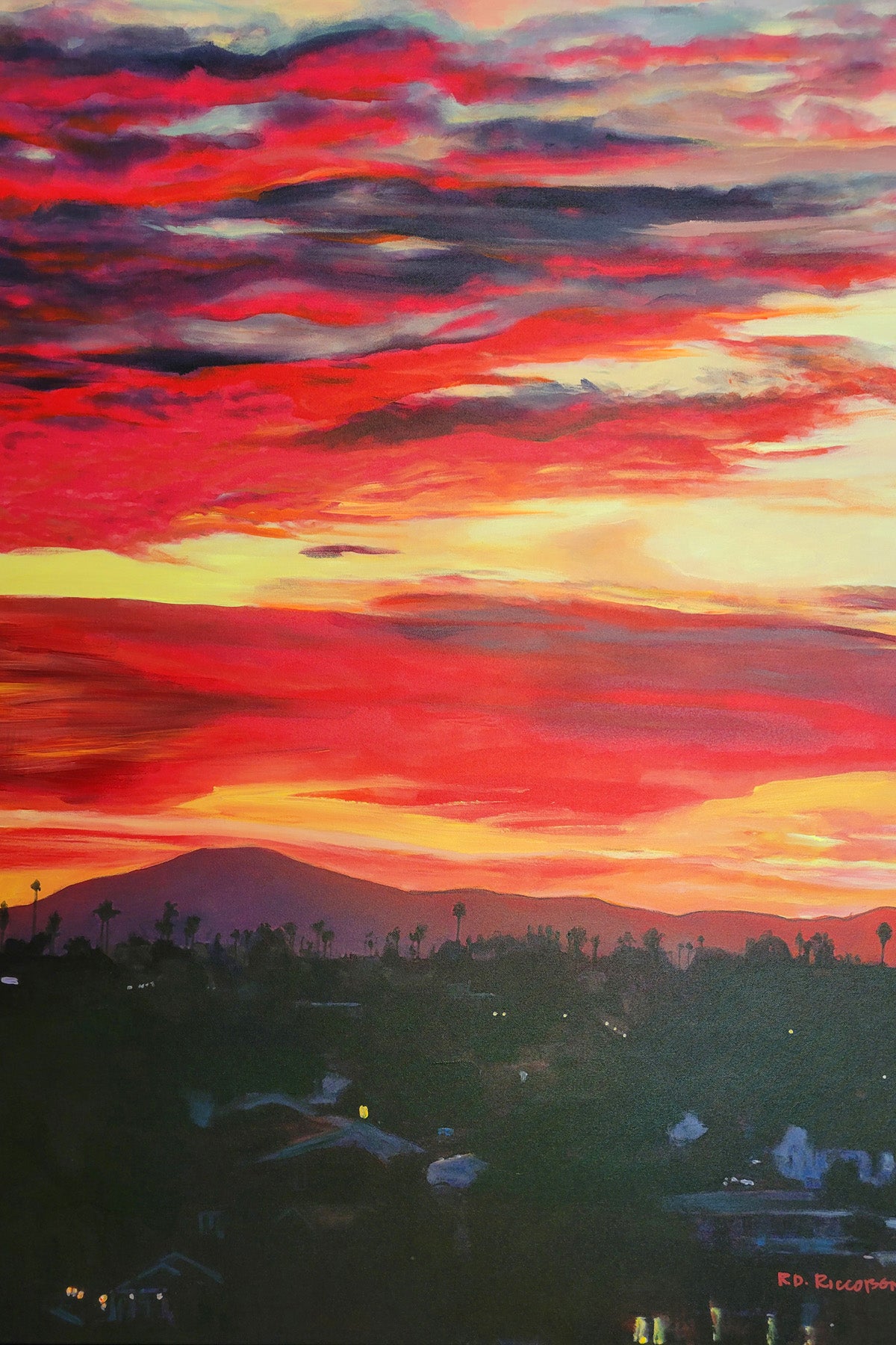 Sunrise San Diego Original Canvas by Riccoboni