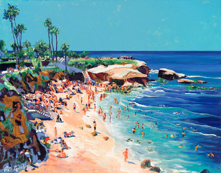 La Jolla Cove - Signed Art Print by RD Riccoboni
