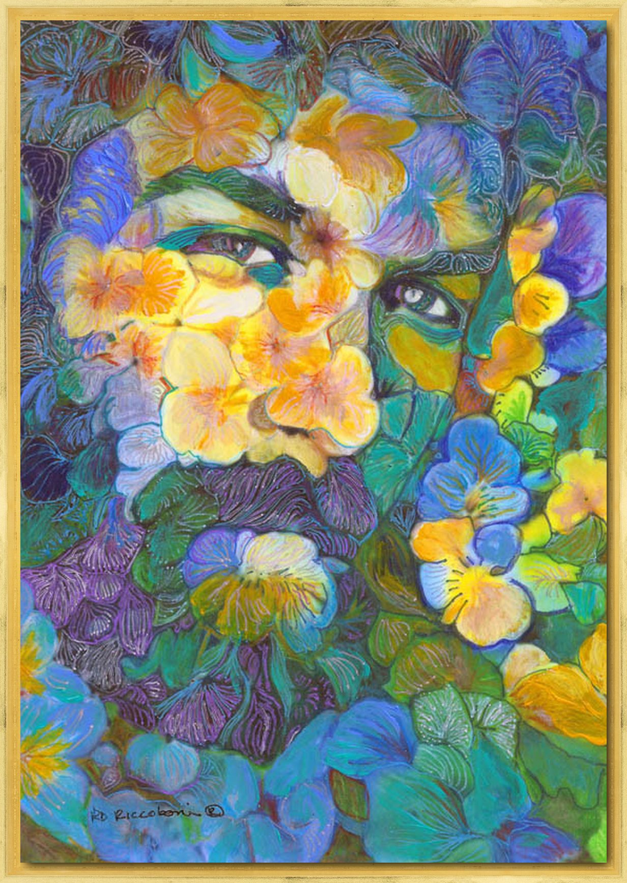 The Flower Bear - Artist Self Portrait