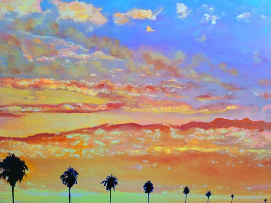 California Ride At Sunset - Canvas Giclée by Riccoboni