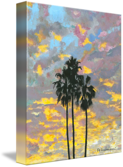 Three Sisters - Balboa Park San Diego Sunset - Canvas Giclée by Riccoboni