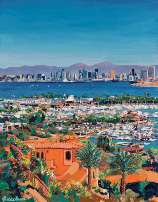 San Diego Bay Canvas Giclée by Riccoboni