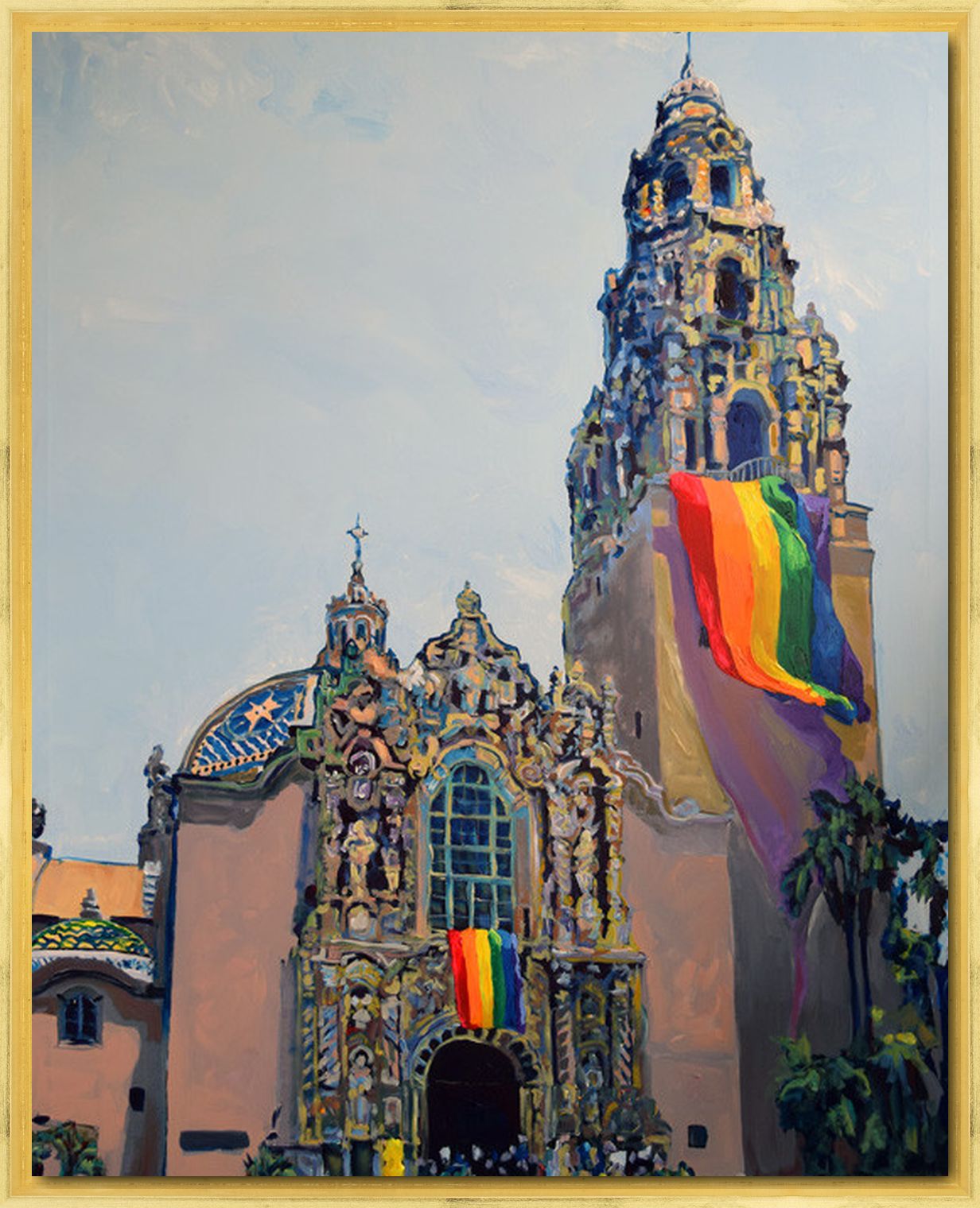 We Rise As We Lift Others Canvas - Framed Giclée by Riccoboni