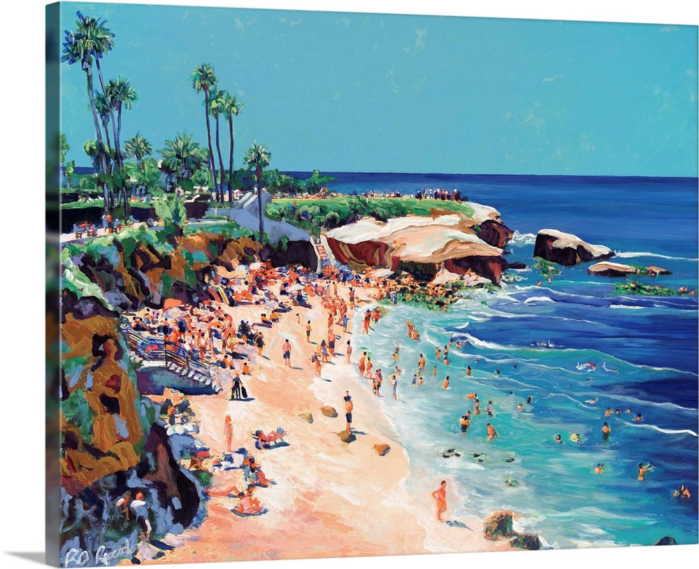 La Jolla Cove - San Diego California Canvas Giclée by Riccoboni